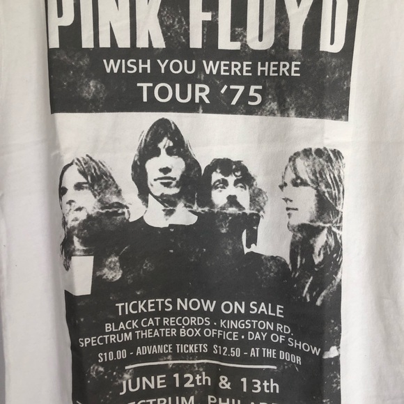 Pink Floyd Wish You Were Here Tee 1975 Tour Tank Top - Picture 3 of 5